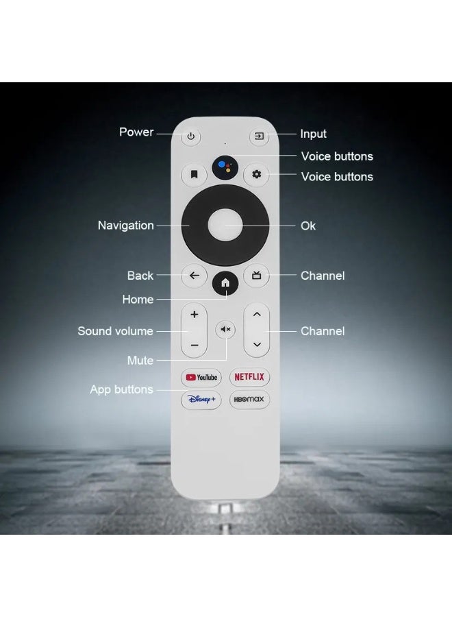 ميكول يُستخدم لاستبدال جهاز التحكم عن بُعد لـ MECOOL KM2/KM2 Plus Google TV (الإصدار غير الصوتي)، متوافق فقط مع الأطراف البيضاء - Image 3